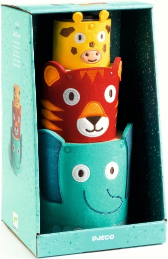 Djeco soft animal stacking blocks Softi