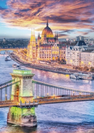 DINO dėlionė Budapeštas – Grandininis tiltas, 1000 dalių