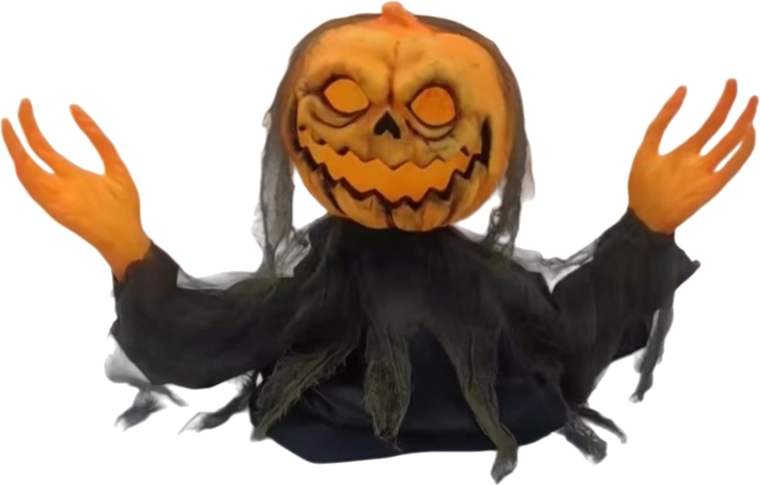 Halloween decoration Mrs. Pumpkin 89 cm