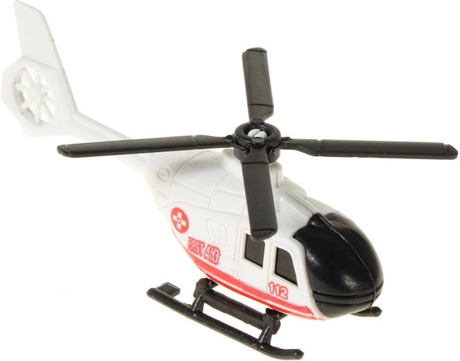 The helicopter adds air support