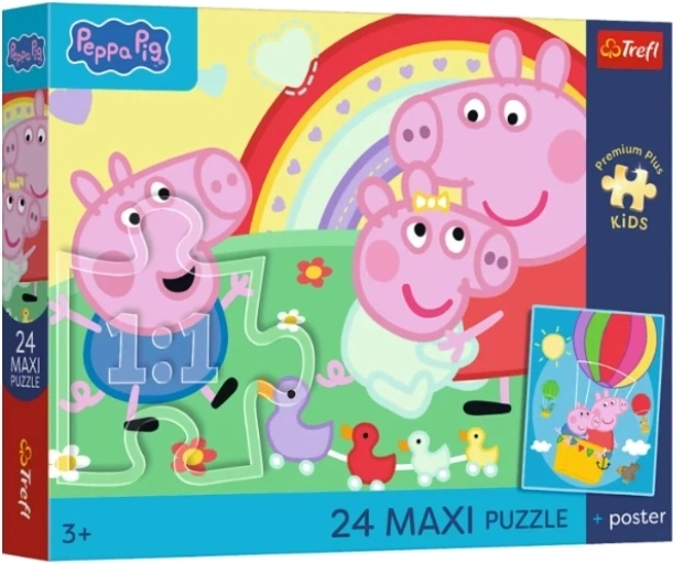 Vaikiška dėlionė Maxi PremPlus Kids „Świnkowe dni“ – 1 vnt.