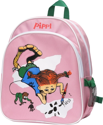 Pippi vaikiška rožinė kuprinė į darželį