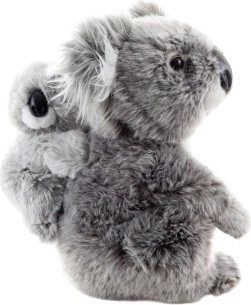 Pliušinis koala su jaunikliu 25 cm, ekologiškas
