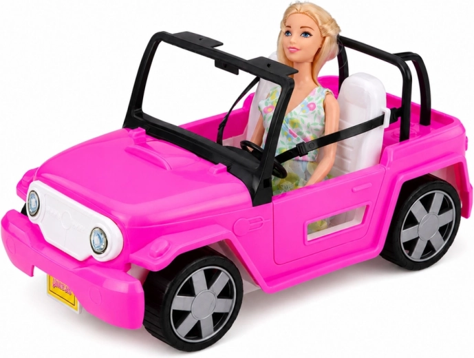 Pink convertible for stylish travel