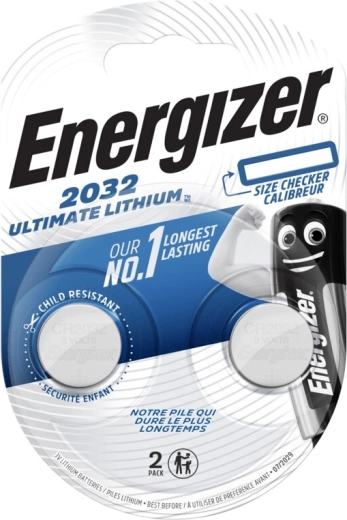 Energizer Ultimate Lithium CR2032 mygtukinės baterijos 2 vnt.