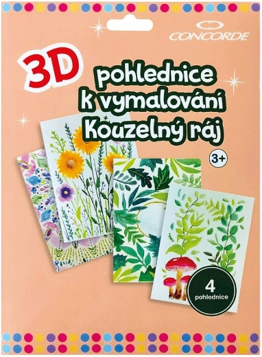3D atvirukai spalvinimui Stebuklingasis rojus CONCORDE