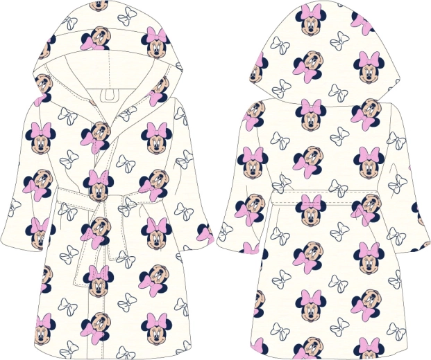Disney Minnie Mouse girls’ bathrobe (98–128 cm) - 1 piece
