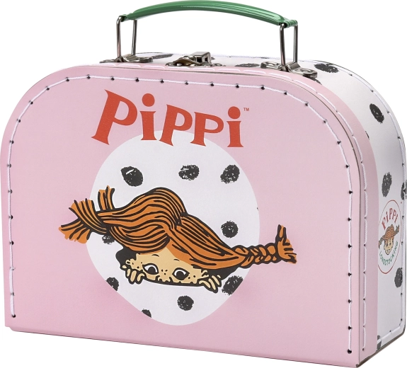 Vaikiškas rožinis lagaminėlis Pippi