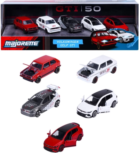 Dovanų rinkinys iš metalinių Volkswagen Golf GTI modelių, 5 vnt.