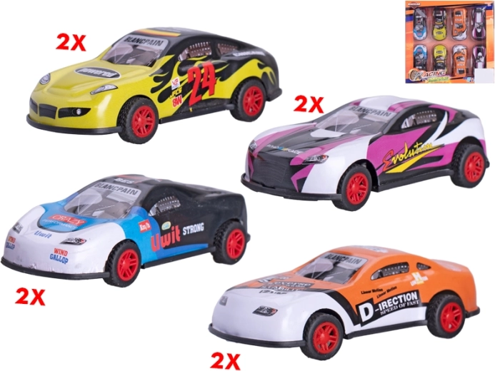 Set of pull-back sports cars 8.5 cm, 8 pcs