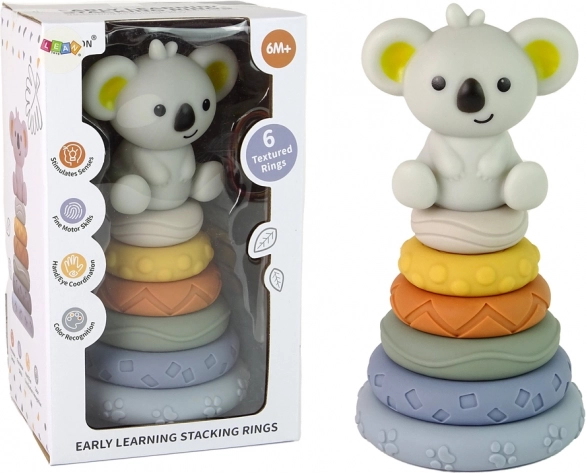 Silikoninė piramidė su koala vaikams