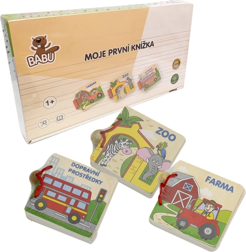 BABU medinė knygelė patiems mažiausiems (3 motyvai)