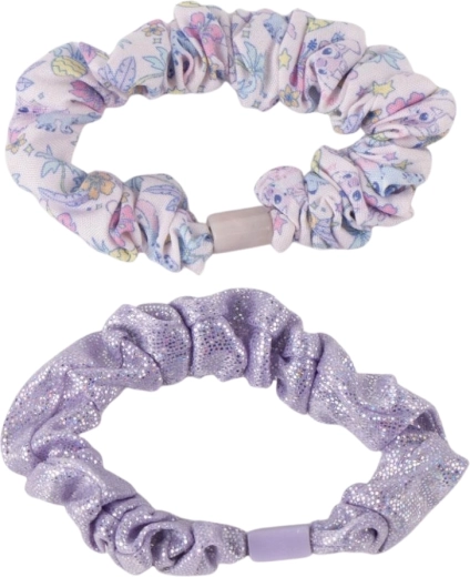 Medžiaginės scrunchies švelniam plaukų surišimui