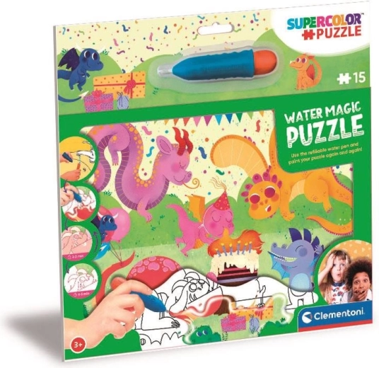 Magic Puzzle Water Magic: Dragons 15 Pieces