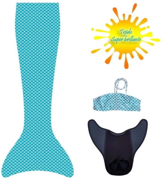 Undinėlės uodega „Aquaris“ plaukimui „Brise“ + bikinis