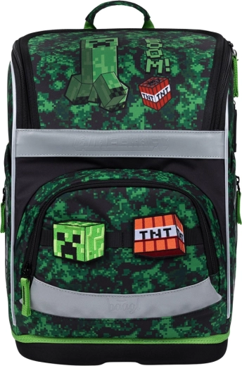 Mokyklinė kuprinė Baagl Zippy Plus MINECRAFT Boom