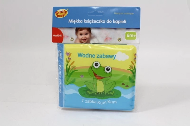 SmilyPlay minkšta girgždanti vonios knygelė su gyvūnėliais