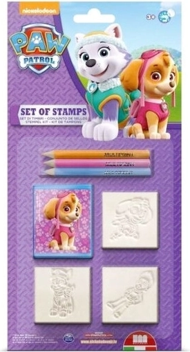 Multiprint Paw Patrol stamps for girls – set of 3