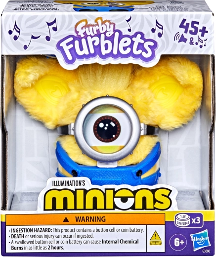Hasbro Furby Furblet Minions interaktyvus pliušinis žaislas – 1 vnt.