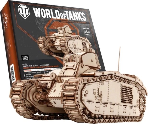 Little Story 3D medinė dėlionė World of Tanks Char B1