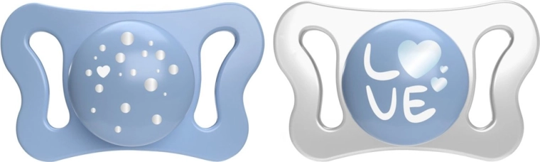 Chicco Physioforma Micro silikoninis čiulptukas 0–2 mėn. berniukams, 2 vnt.