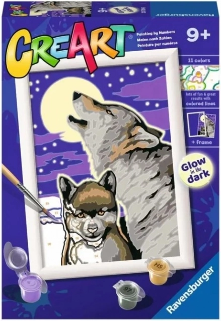 CreArt Mystical Wolves – paint by numbers