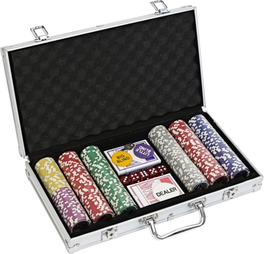 2Kids Toys poker set in a case with 300 chips