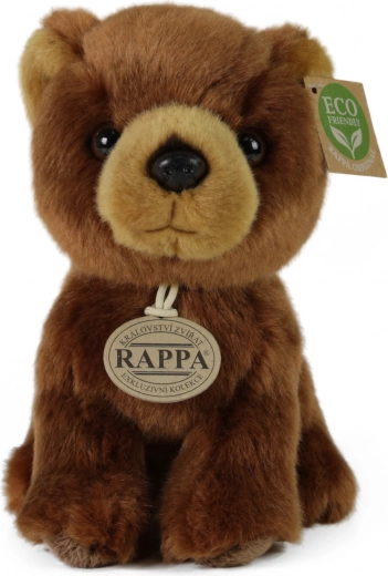 Brown Plush Bear Rappa 18 cm Eco-friendly Companion