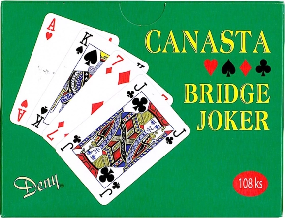 Canasta kortų dėžutė, 108 vnt.