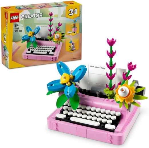 LEGO® Creator 3 in 1 31169 Rašomoji mašinėlė su gėlėmis