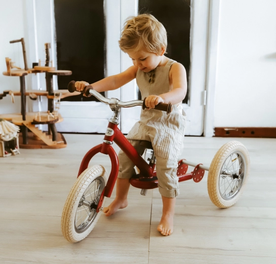 Durable steel and quality 12" wheels for a smooth ride