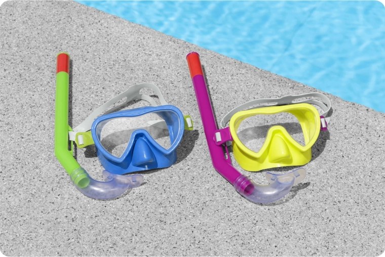 Ergonomiškas snorkelis lengvam kvėpavimui