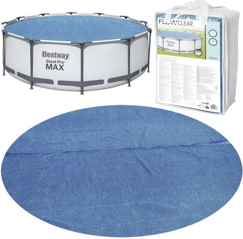 Saulės burbulinė baseino danga 366 cm BESTWAY