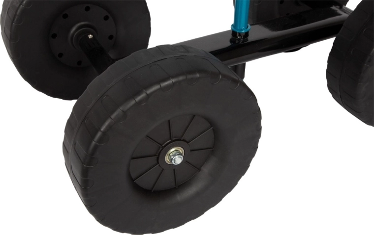 Dideli ratai ir stabili sėdynė