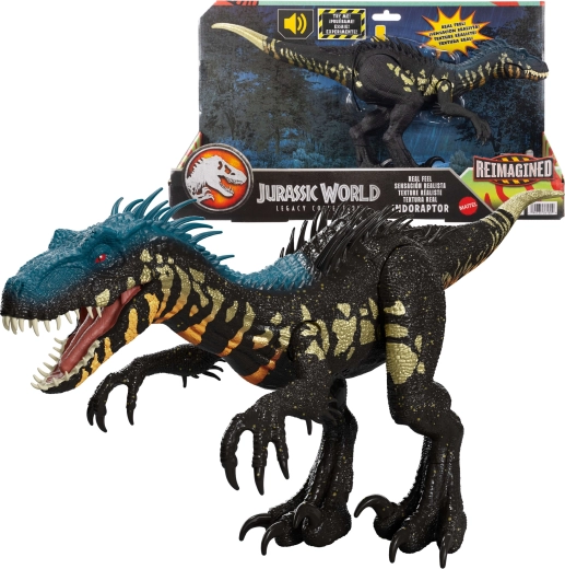 Mattel Jurassic World Reimagined interaktyvi dinozauro figūrėlė Indoraptor 35 cm