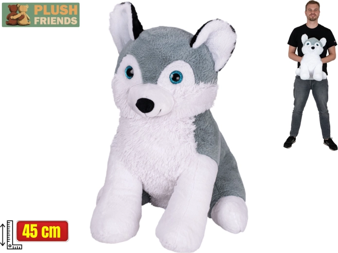 Plush Friends plush husky 45 cm, sitting
