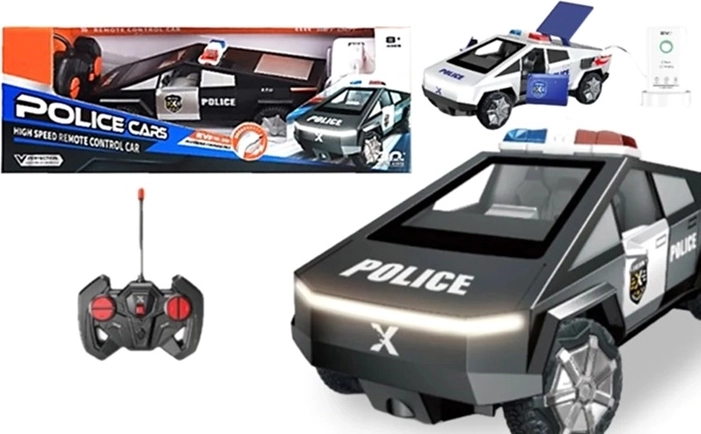 Futuristic Remote-Controlled Police Car