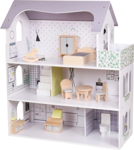 Medinis lėlių namelis „Rose“ Montessori Baby Mix