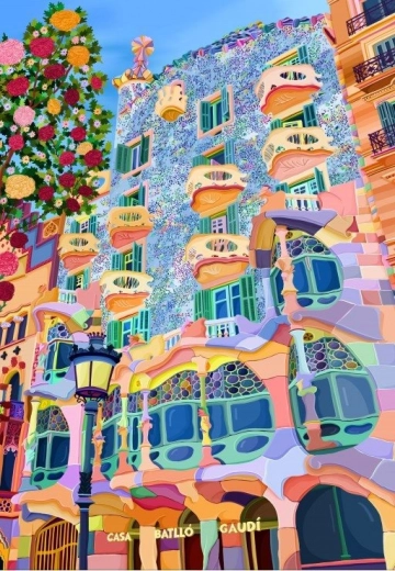 Puzzle Beautiful Barcelona 1000 Pieces