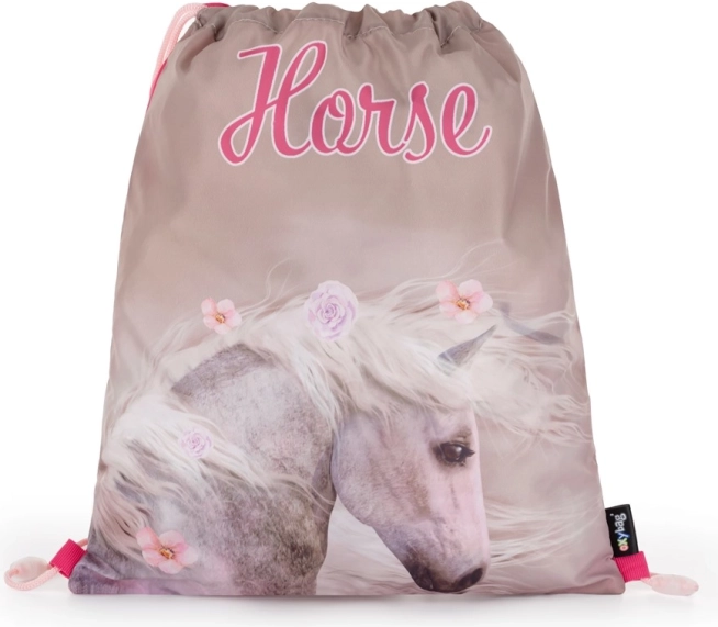 OXYBAG sportinės aprangos maišelis Romantic arklys 30 × 37 cm