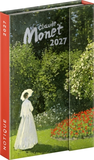 Notique weekly magnetic planner Claude Monet 2027, 11 × 16 cm