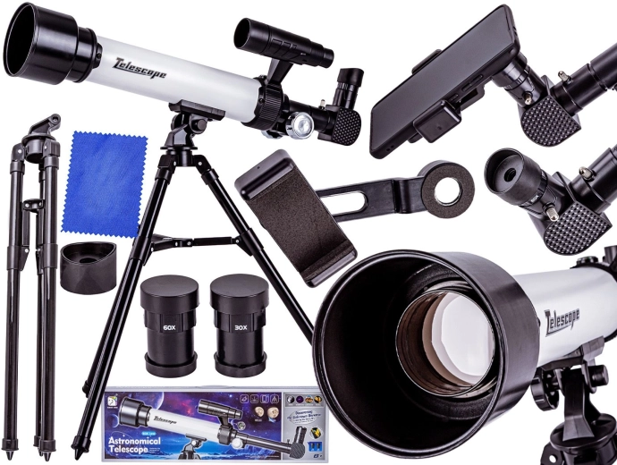 Astronomical telescope with tripod for beginners with accessories