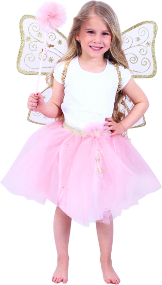 Children's Fairy Costume with Pink Tutu and Wings