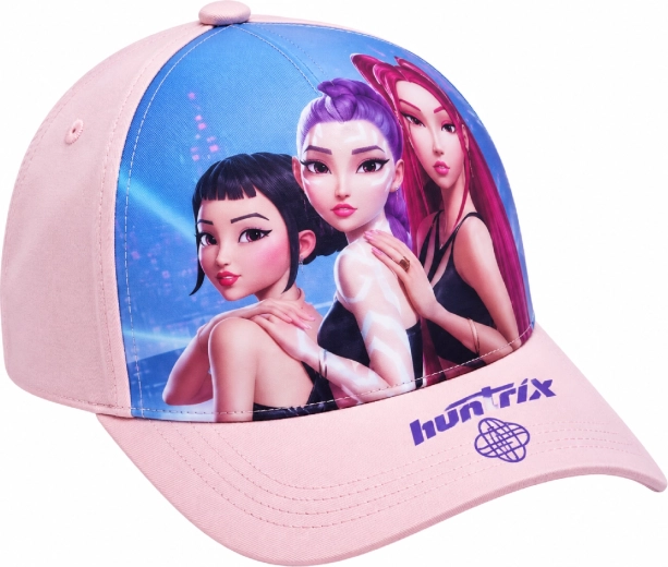 Children's K-Pop Demon Hunters HUNTR/X baseball cap, purple and black