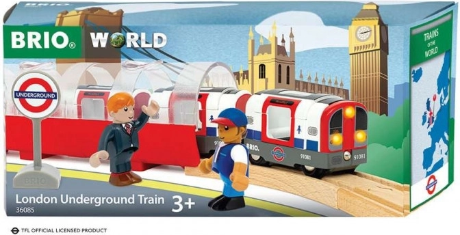 Brio World Londono metro – traukinukas su šviesomis ir garsais
