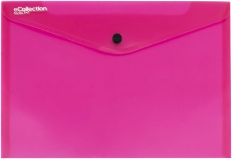 Document Wallet with Press Stud A4 eCollection - 5 pcs – Pink