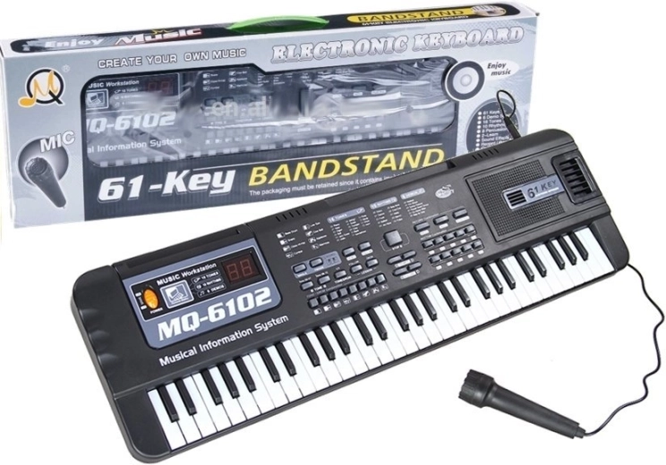 Kids’ keyboard with microphone, 61 keys