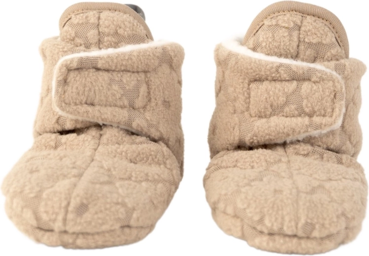 Lodger vaikiškos tapkutės Slipper Folklore Fleece smėlio spalvos 3–6 mėn.