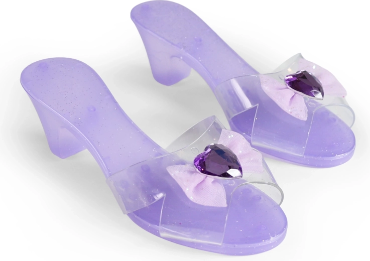 Purple dress-up slippers