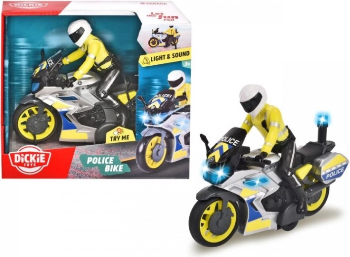 Policijos motociklas su vairuotoju 17 cm